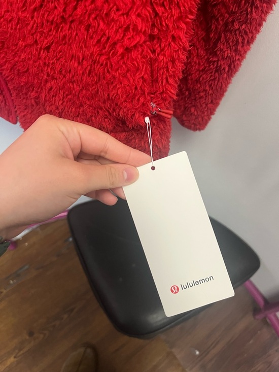 lululemon athletica Red Plush Zip-Front Women's Jacket - Picture 8 of 10